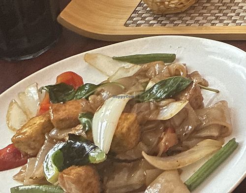 Drunken Noodles with tofu  at Aticha Thai Cuisine in Williamsburg