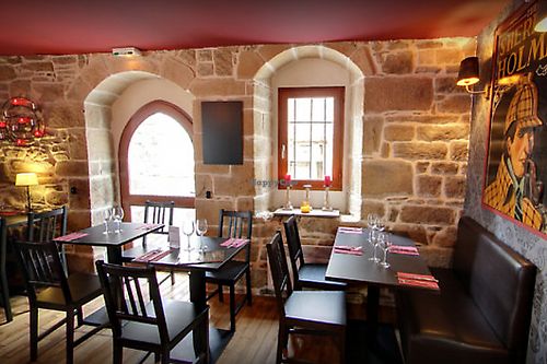 Inside the restaurant, first floor at Sherlock Holmes  in Quimper