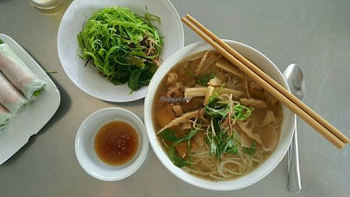 bún măng  (bamboo soup) Tuesday's soup at Bo De Tinh Tam in Ho Chi Minh City