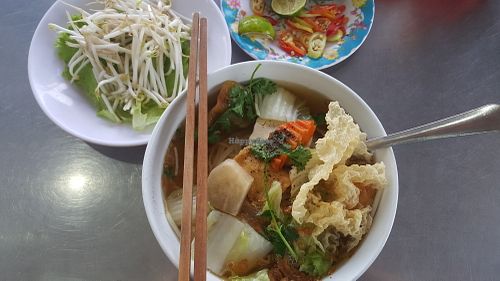 Hu Tieu (rice noodles) -served daily at Bo De Tinh Tam in Ho Chi Minh City
