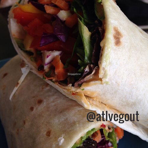 rainbow wrap at Cool Breeze Smoothie & Juice Bar in Stone Mountain