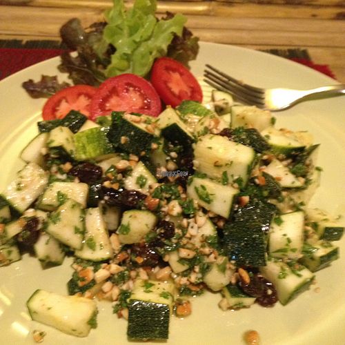 zucchini salad - very yummy at Dragon & Phoenix in Chiang Mai