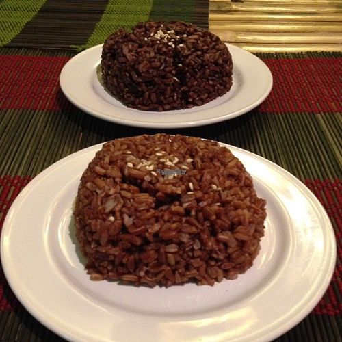 different colored rice at Dragon & Phoenix in Chiang Mai