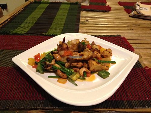 veggies and cashew - a must try! at Dragon & Phoenix in Chiang Mai