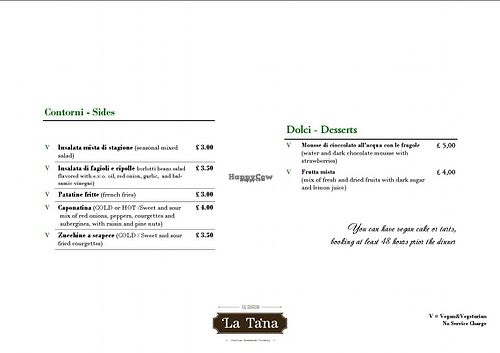 La Tana at La Tana in Ruislip