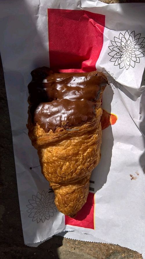 Cholate croissant at Panaderia Los Manchegos in Valencia