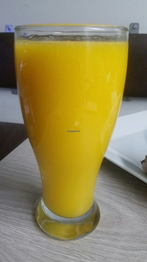 mango juice at Avocados in Bogota