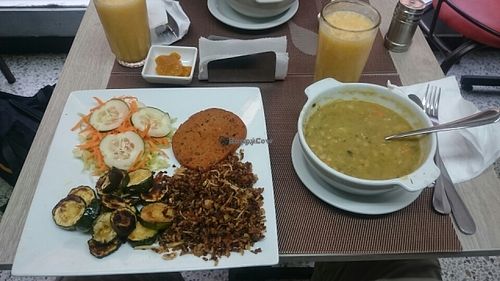 Another menu of the day at berenjena vegetariana at Avocados in Bogota