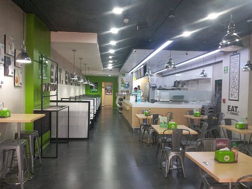 Dining area at Freshii Bavaria in Bogota