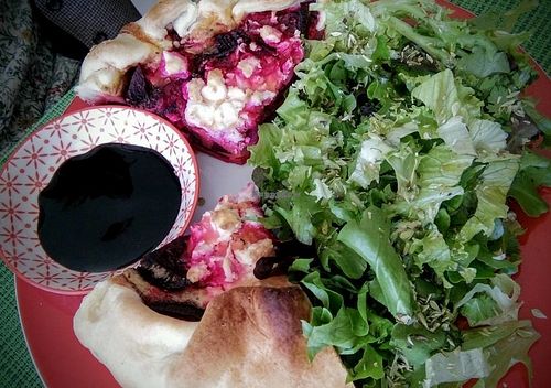 Beetroot and Feta Quiche at Flor das Laranjeiras by Algarve Gardens in Portimao
