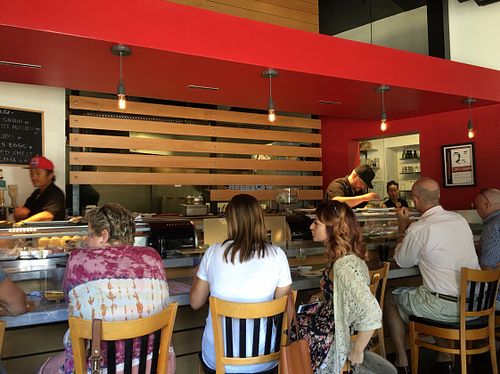 counter, tables, or outside seating at Midtown Sushi in Sacramento