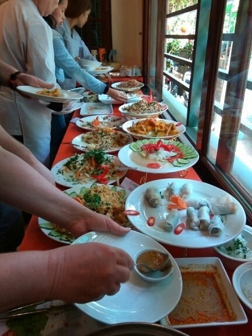 buffet at An Phuc Chay Tinh Ngiep in Ba Dinh