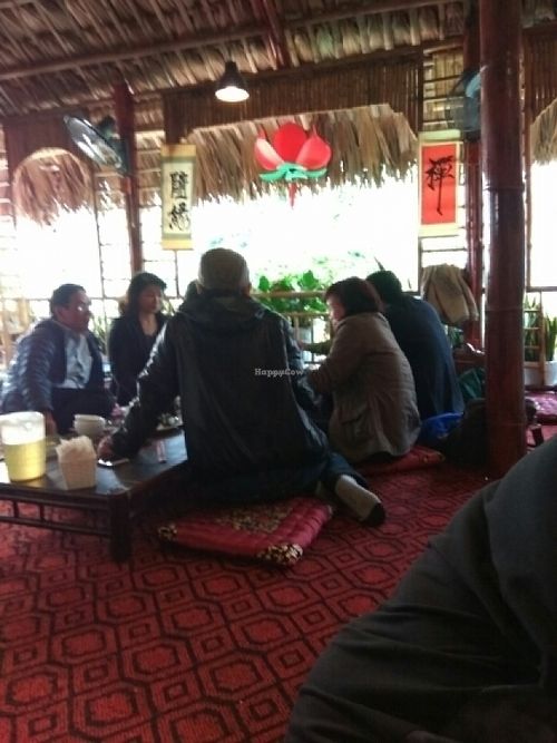 upstairs seating at An Phuc Chay Tinh Ngiep in Ba Dinh