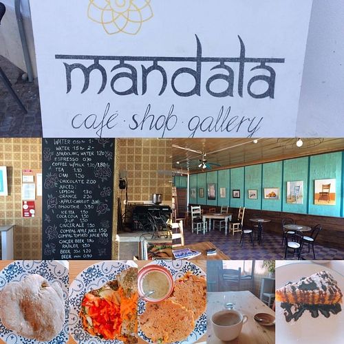 Here you can not only nourish your body, but also  your soul. The Mandala cafe is a very special place with an unique aura and atmosphere. For me it was love at first sight  - once I entered into this magical place, I never wanted to leave again. This little cafe is a true gem and its owners are the most lovely people!! Here you can find your peace, have a HUGE pot of organic, fair-trade cafe (with a selection of several "milks") a mango lassi or a fresh juice, enjoy their yummy Bombay sandwich or their outstanding OM-elette ( made with chickpea flour) and finish off with an amazing carrot cake. Listen to cool music ( you can browse through their collection of vinyls and select what you want to hear), enjoy the local art at the walls, browse the shelves rented out to local artists and produces of delicatessen like chilli-pastes or vegan chocolate ( to come in October) or simply look out to the river ( they also have outdoor seating, but i preferred to sit inside) your will for sure love this place as much as I did. A true heaven - I can't wait to come back at Mandala in Tavira