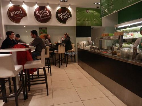 Inside of the restoraunt at Good Food in Zagreb