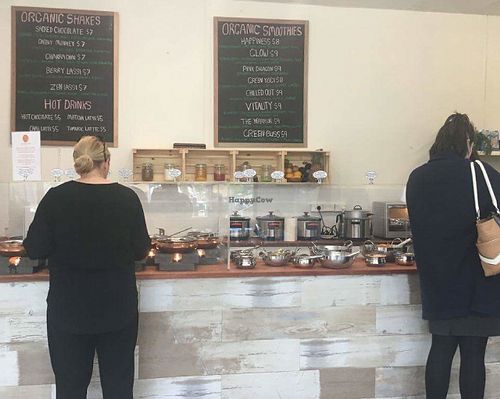 Self serve buffet at OM Vegan Kitchen in Surry Hills