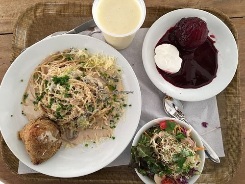 One of the vegetarian options of the day. at Moinho de Pedra in Sao Paulo