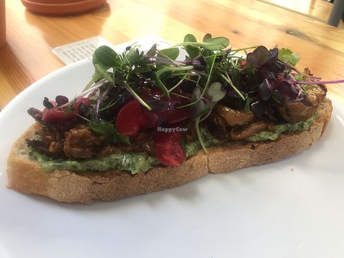 Smokey mushroom toast - vegan at Isla Coffee in Berlin