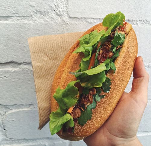 Vegan Bahn Mi! at Third Wheel Cafe in South Fremantle