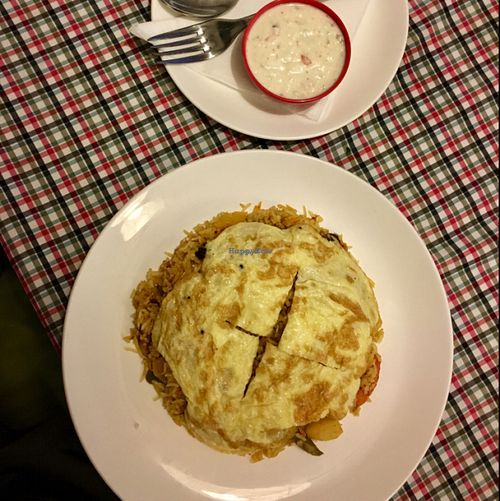 Vegetable Biryani at Sarangi Vegetarian Restaurant in Kathmandu