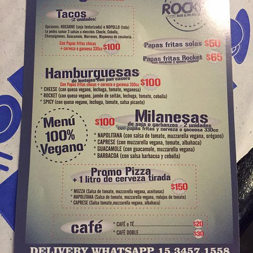 promo flyer 1 at Rocket bar in Buenos Aires