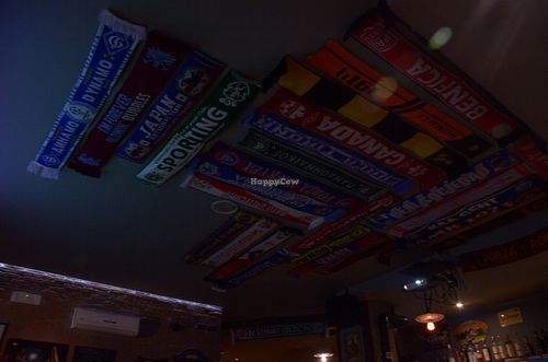 Ceiling banners at Alvarado Street in Rome