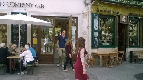 Cafe is located right next to the BEAUTIFUL bookshop Shakespeare and Co ! Such a lovely place ! at Shakespeare and Company Cafe in Paris