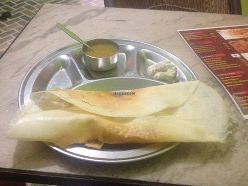 Masala dosa at Sai Spice World Veg Restaurant in Udaipur