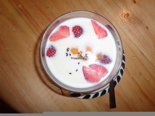 Baba Eating House mango & strawberry panna cotta at Baba Eating House in Pattaya