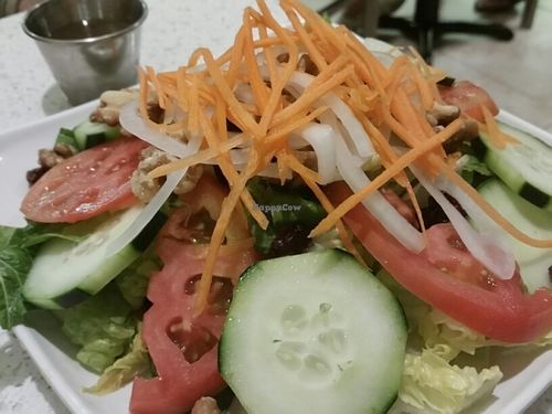 loving salad at Loving Hut in Garden Grove