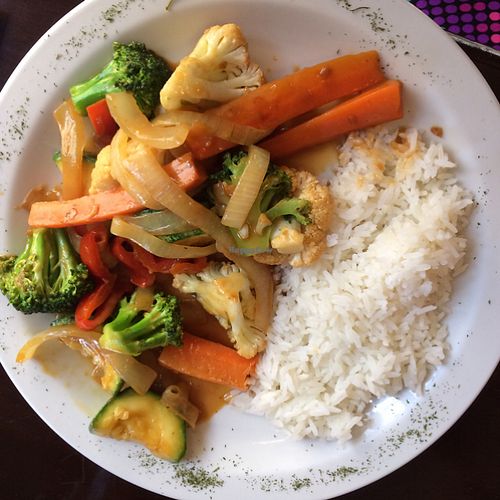 vegan curry at Poseidon Restaurant in Jaco