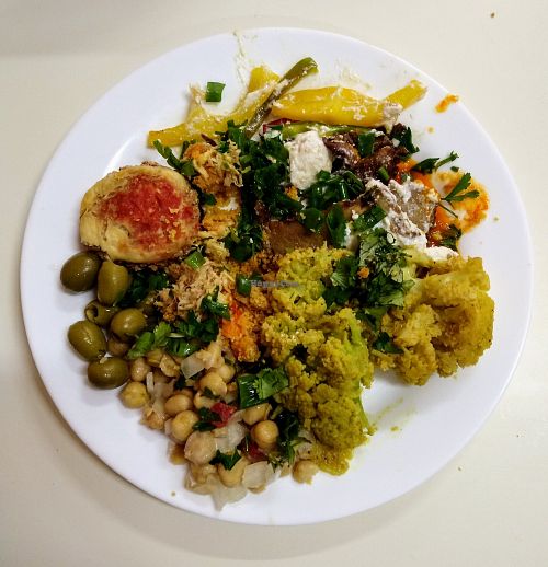 Buffet plate at Reino Vegetal in Rio De Janeiro