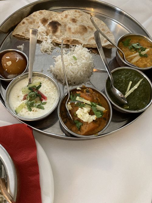 Veg thali  at Little India in Koenigstein