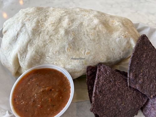 Huge burrito  at Verde Mexican Rotisserie in Meyers