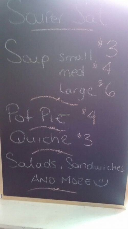 menu varies at Saucy Pot Soup Store in Port Colborne