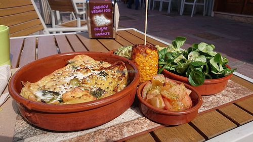Lasagne at Delicias y Namaste in Fuerteventura
