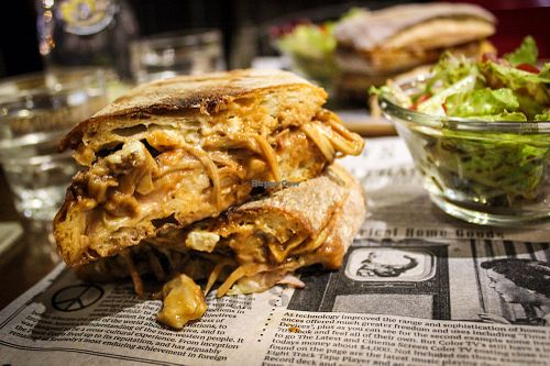 pulled "pork" burgers at URBN Underground in Taipei
