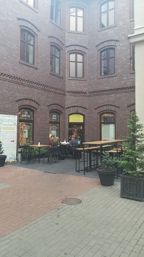 Outside at Bujna in Katowice