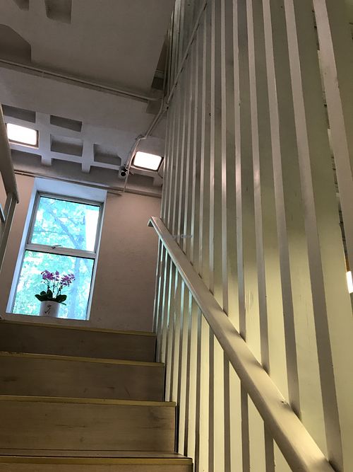 Stairs at Ru if Vegan in Shanghai