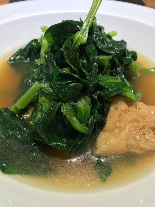 Snow pea shoots at Ru if Vegan in Shanghai