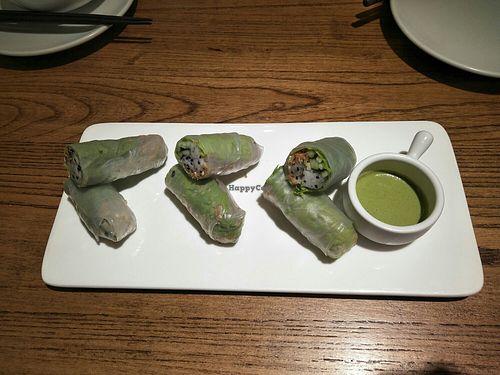 Summer rolls at Ru if Vegan in Shanghai
