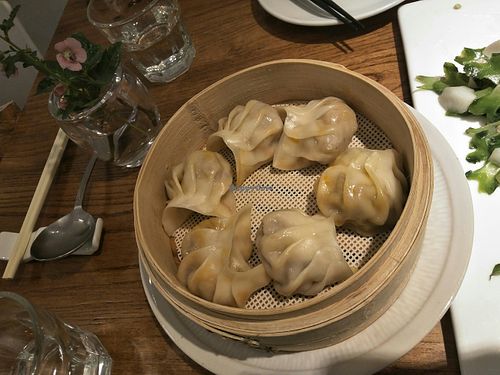 Curried dumplings at Ru if Vegan in Shanghai