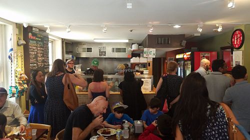 Inside at Mama's Vegetarian in Philadelphia