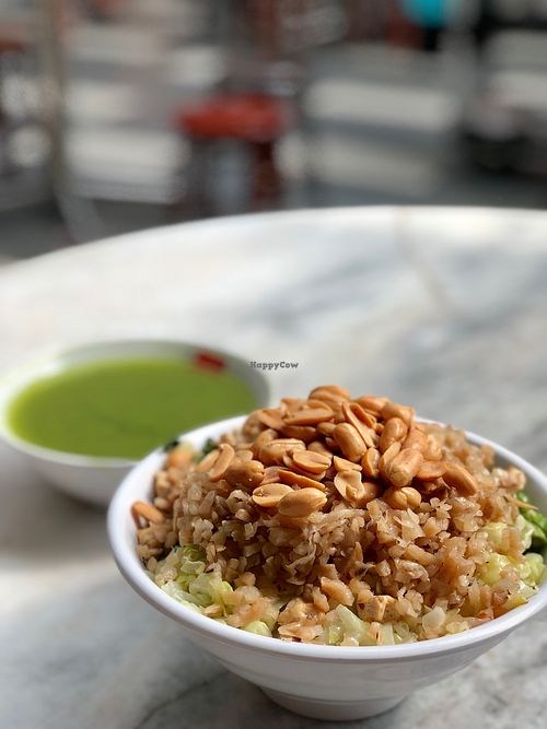 Upsized Leicha (thunder tea rice) at Fortune Tree Vegetarian in Northeast Singapore