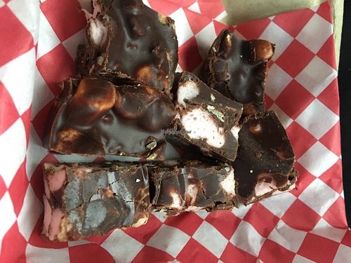 Peppermint rocky road fudge! at Rainbow Seasons - Food Truck in Portland