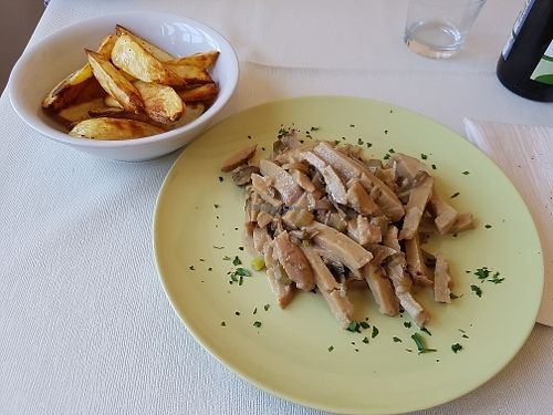 seiten and mushroom at Verdebio in Ravenna