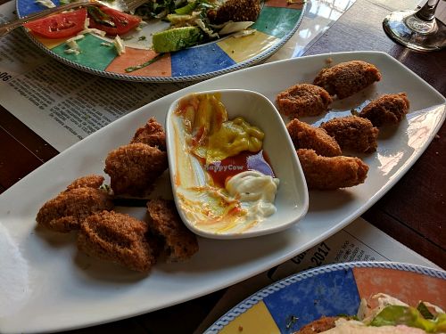 malanga (tarot root) fritters at La Redaccion in Trinidad