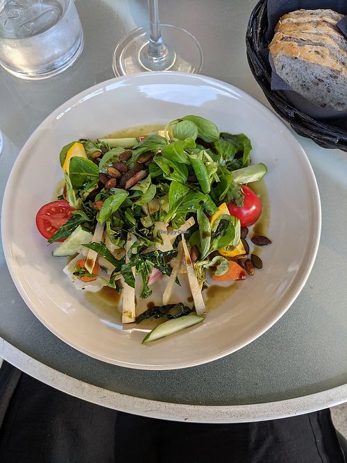 Small salad at Cafe Mair's in Fredericia