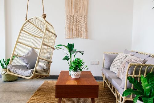 Sofa area at VIBE  at Vibe Cafe in Siem Reap