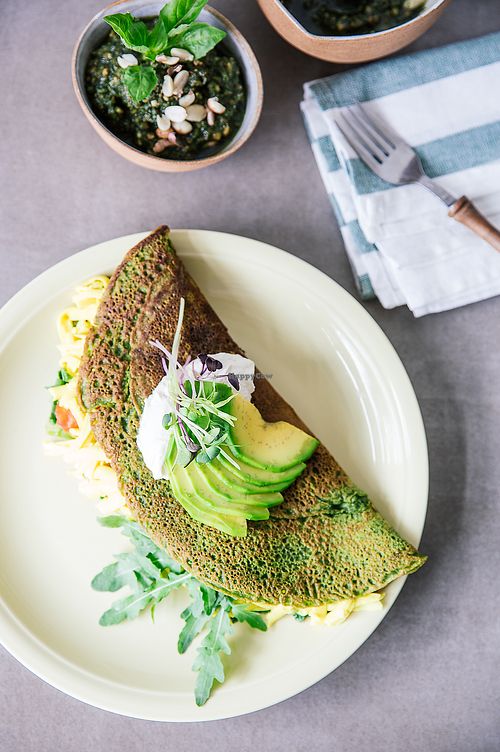 Eggless Omelette at Vibe Cafe in Siem Reap